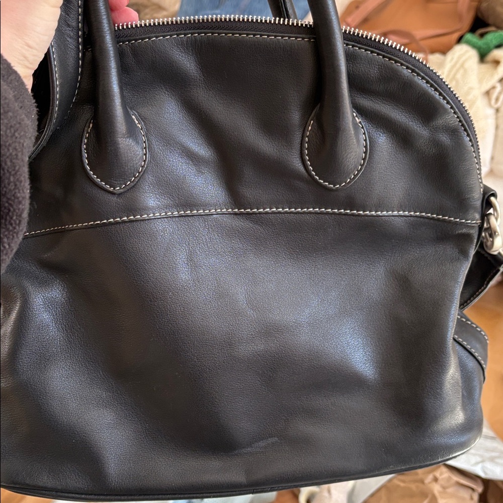 Danier Black Leather Handbag - Picture 5 of 6